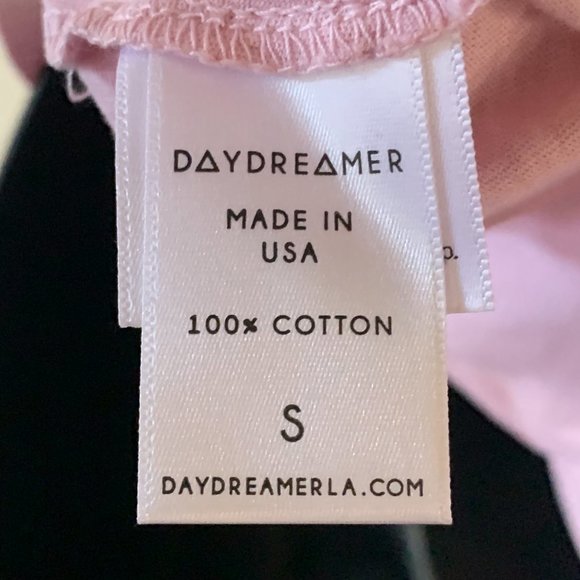 Daydreamer Pink Rolling Stones Tie Dye Tongue Oversized Short Sleeve Shirt - Picture 10 of 13